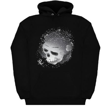 Skull Galaxy Black and White by Tobe Fonseca tiny thumbnail