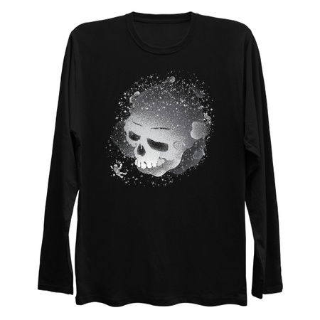 Skull Galaxy Black and White by Tobe Fonseca tiny thumbnail
