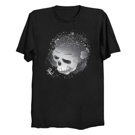 Skull Galaxy Black and White by Tobe Fonseca tiny thumbnail