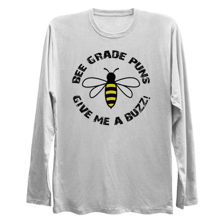 Bee Grade Puns Give Me A Buzz - Funny tiny thumbnail