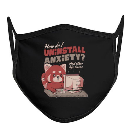 How Do I Uninstall Anxiety - Cute Funny Raccoon Gift tiny thumbnail