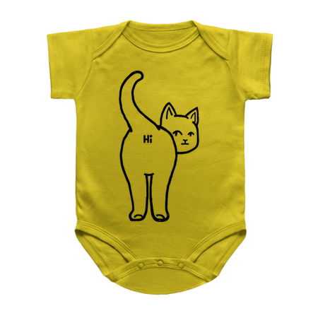 Hello Cat Butt Minimalist Line by Tobe Fonseca tiny thumbnail