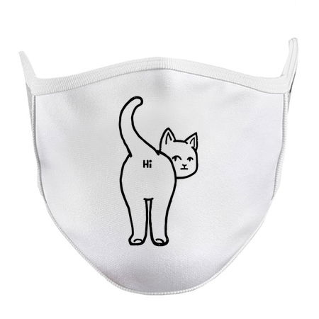 Hello Cat Butt Minimalist Line by Tobe Fonseca tiny thumbnail