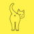 Hello Cat Butt Minimalist Line by Tobe Fonseca tiny thumbnail