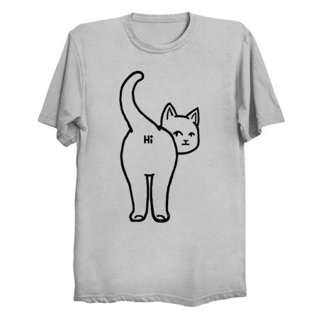Hello Cat Butt Minimalist Line by Tobe Fonseca tiny thumbnail