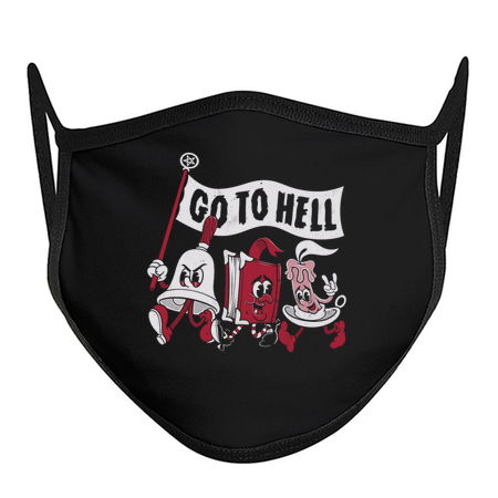 Go To Hell - Vintage Distressed Creepy Cute Goth Cartoon - Exorcise tiny thumbnail