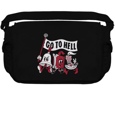 Go To Hell - Vintage Distressed Creepy Cute Goth Cartoon - Exorcise tiny thumbnail