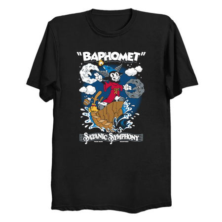 Baphomet Sorcerer - Vintage Cartoon Fantasy Goth - Satanic Symphony tiny thumbnail