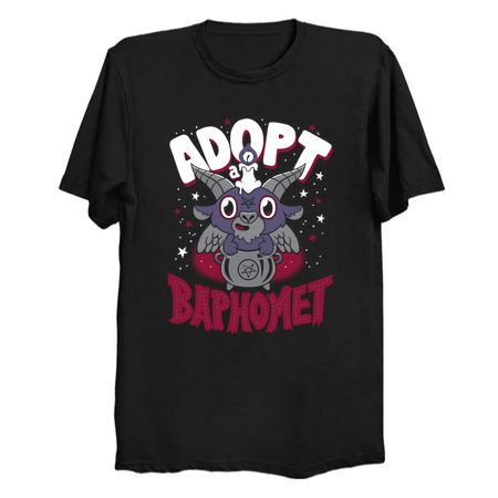 Adopt a Baphomet - Creepy Cute Cartoon - Kawaii Goth tiny thumbnail