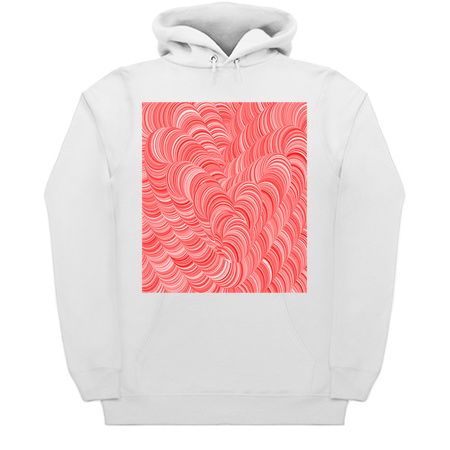 Red and White Swirly Peppermint Abstract Pattern tiny thumbnail