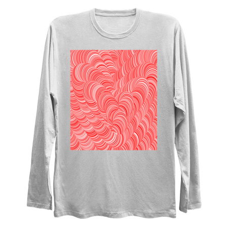 Red and White Swirly Peppermint Abstract Pattern tiny thumbnail