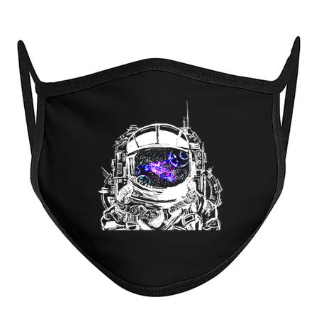 Traveling Astronaut Purple Galaxy Nebula tiny thumbnail