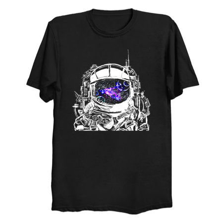 Traveling Astronaut Purple Galaxy Nebula tiny thumbnail