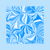 Blue and White Swirly Trippy Abstract Pattern tiny thumbnail