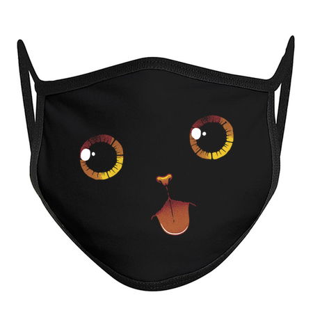 Cute Black Cat Minimalist Tongue by Tobe Fonseca tiny thumbnail