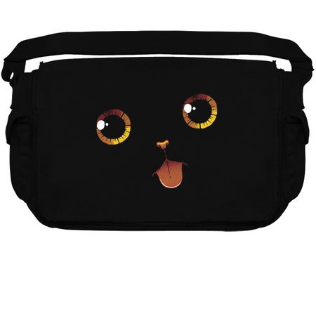 Cute Black Cat Minimalist Tongue by Tobe Fonseca tiny thumbnail