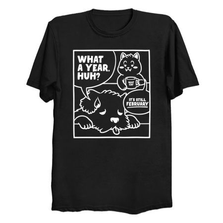 What a Year! It's February Dog and Cats by Tobe Fonseca tiny thumbnail