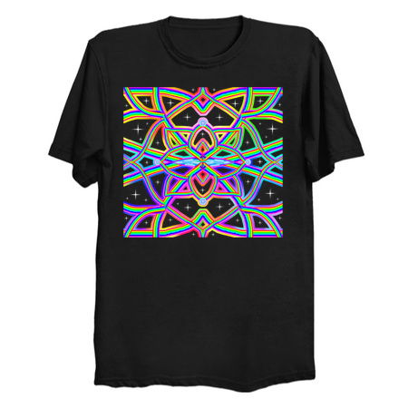 Rainbowdelic Multicolored Mandala Floral Pattern tiny thumbnail