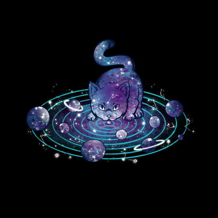 Universe Cat Solar System Feline by Tobe Fonseca - NeatoShop