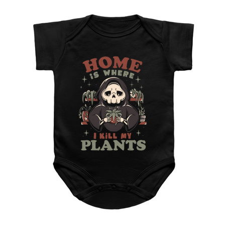 Home is Where I Kill My Plants - Funny Sarcasm Skull Gift tiny thumbnail