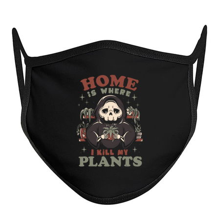 Home is Where I Kill My Plants - Funny Sarcasm Skull Gift tiny thumbnail
