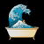 Bathtub Kanagawa Wave by Tobe Fonseca tiny thumbnail