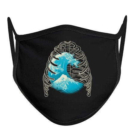 Vaporwave XRay Kanagawa Wave Ribs Bones by Tobe Fonseca tiny thumbnail