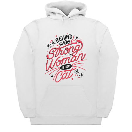 Behind Every Strong Woman Is Her Cat by Tobe Fonseca tiny thumbnail