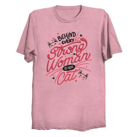 Behind Every Strong Woman Is Her Cat by Tobe Fonseca tiny thumbnail