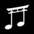 Japan Song Musical Note Zen Temple by Tobe Fonseca tiny thumbnail