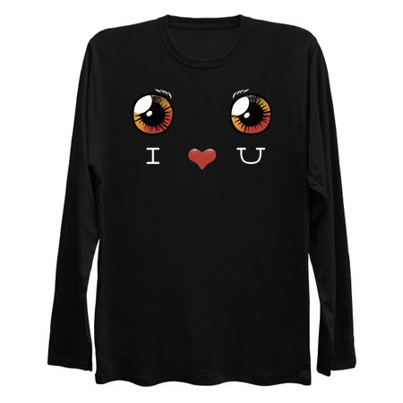 I Love You Black Cat Face by Tobe Fonseca tiny thumbnail