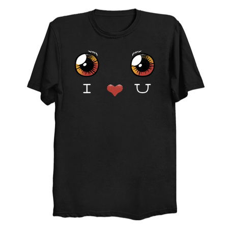 I Love You Black Cat Face by Tobe Fonseca tiny thumbnail