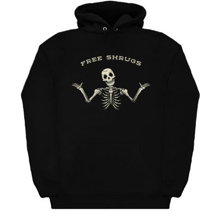 Free Shrugs Skeleton Sign by Tobe Fonseca tiny thumbnail