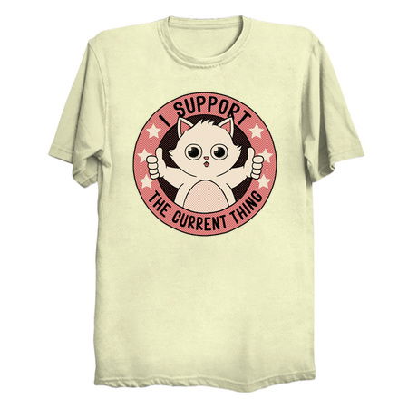 I Support The Current Thing Cat by Tobe Fonseca tiny thumbnail