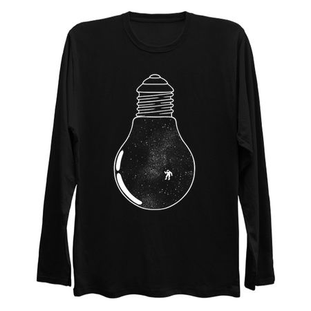 Gravity Astronaut Black and White Lightbulb by Tobe Fonseca tiny thumbnail