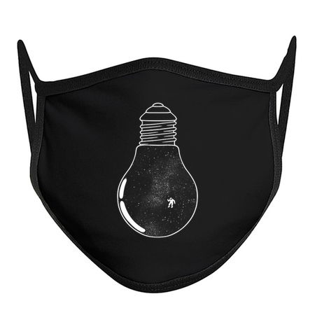Gravity Astronaut Black and White Lightbulb by Tobe Fonseca tiny thumbnail