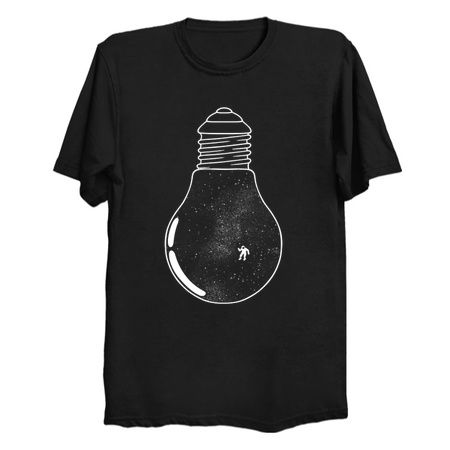Gravity Astronaut Black and White Lightbulb by Tobe Fonseca tiny thumbnail