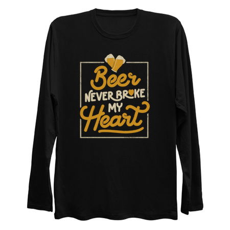 Beer Never Broke My Heart - Funny Valentines Quote Gift tiny thumbnail