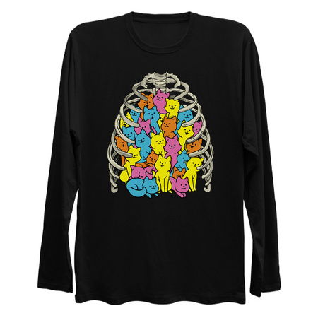 Neko Cat Ribcage Colorful by Tobe Fonseca tiny thumbnail