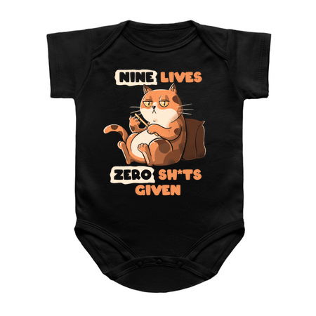 Nine Lives Zero Sh*ts Given Cat by Tobe Fonseca tiny thumbnail