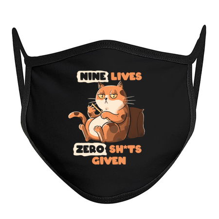 Nine Lives Zero Sh*ts Given Cat by Tobe Fonseca tiny thumbnail
