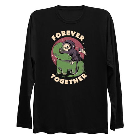 Forever Together - Cute Grim Reaper Dino Gift tiny thumbnail