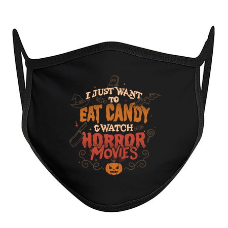 I Just Want to Eat Candy & Watch Horror Movies - Halloween Quotes Gift tiny thumbnail