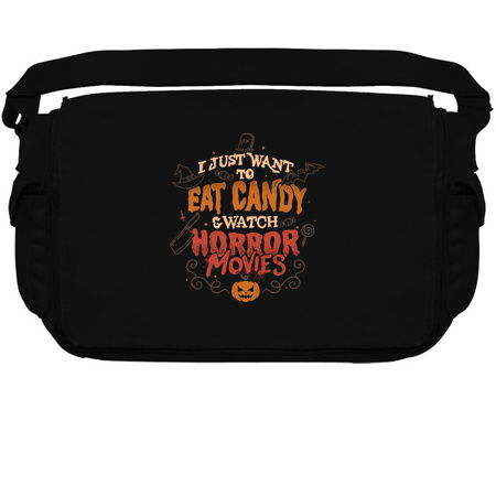 I Just Want to Eat Candy & Watch Horror Movies - Halloween Quotes Gift tiny thumbnail