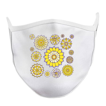 Yellow Psychedelic Floral Power Pattern tiny thumbnail