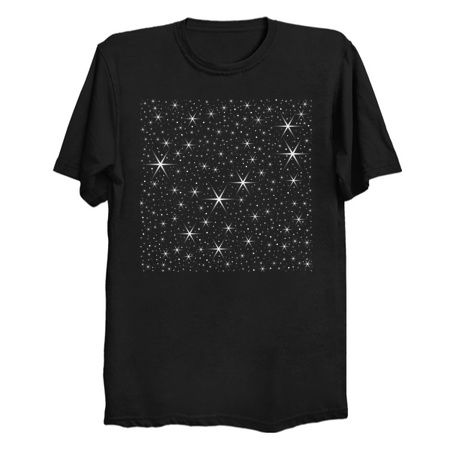 All Over White Starry Sky Pattern tiny thumbnail