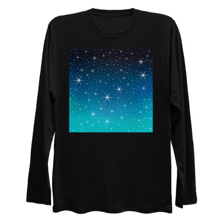 Twilight Stars Blue Green Gradient Night Sky tiny thumbnail