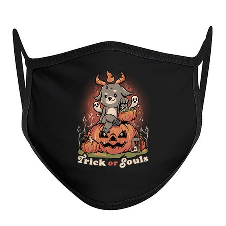 Trick or Souls - Evil Creepy Baphomet Halloween Gift tiny thumbnail
