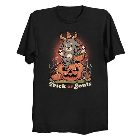 Trick or Souls - Evil Creepy Baphomet Halloween Gift tiny thumbnail