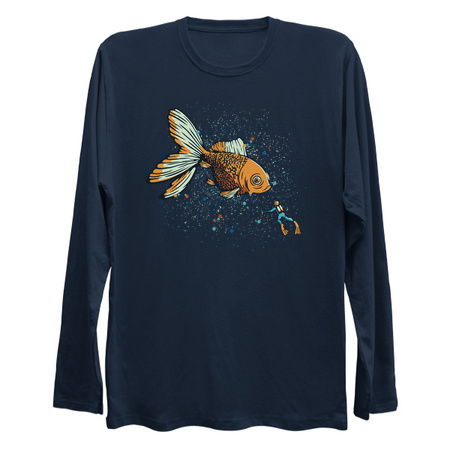 Golden Fish Scuba Diver by Tobe Fonseca tiny thumbnail